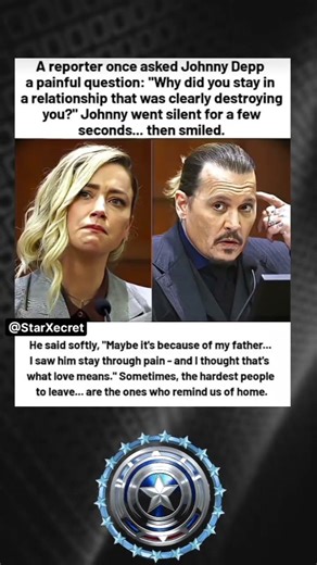 A reporter once asked Johnny Depp a painful question: "Why did you stay in a relationship.