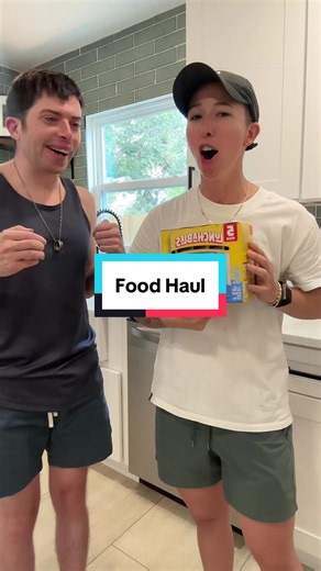 Food haul: He got his Lunchables!