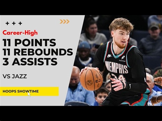 Lawson Lovering CAREER-HIGH 11 Points, 11 Rebs, 3 Assists vs Jazz I 25-26 NBA Season