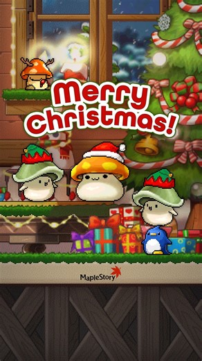 Merry Christmas Maplers! 🎄 We hope everyone stays warm and cozy during this holiday season! | MapleStory