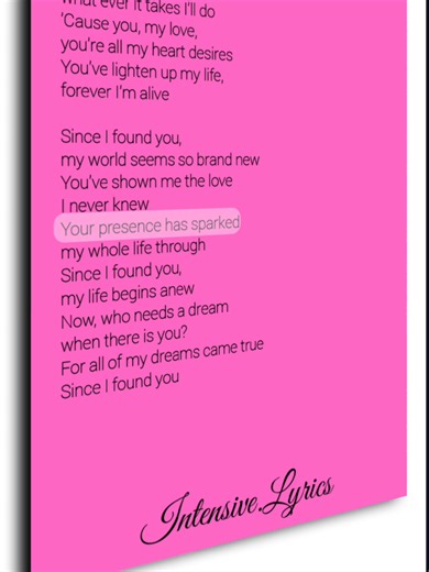 Since I Found You Christian Bautista lyrics — singalong edit