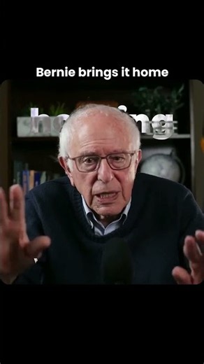 Bernie Sanders Brings It All Home
