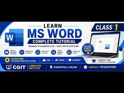 Master MS Word in Easy Steps | Beginner to Advanced
