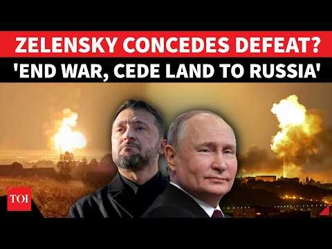 Zelensky Announces 'SURRENDER', Ready To Gift 25% Of Ukraine To Putin, But Wants This From Russia