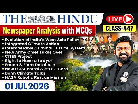 The Hindu Analysis - 1st July | The Hindu Newspaper Today with MCQs | Aasim Sir