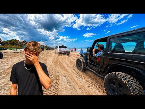 What’s Wrong With The Tundra?! | Beach Recovery Of A Jeep Wrangler With No Transmission!