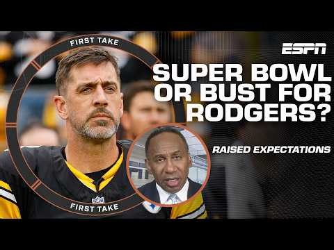 Stephen A. isn't buying that Aaron Rodgers' play has raised expectations for Steelers 👀 | First Take