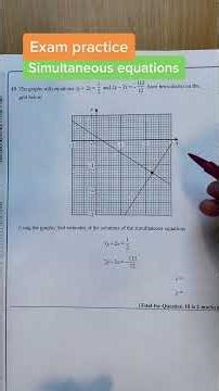 Solving Simultaneous Equations Graphically