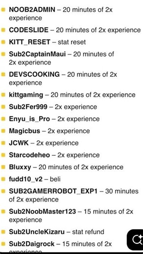 All new working codes for blox fruit #roblox #bloxfruits