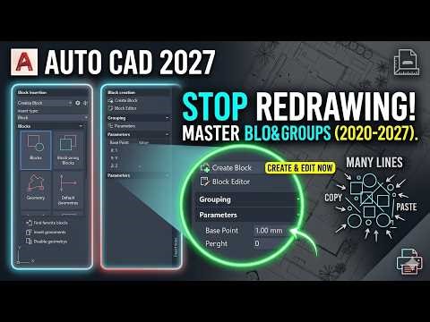 Stop Redrawing! How to Create and Edit Blocks in AutoCAD