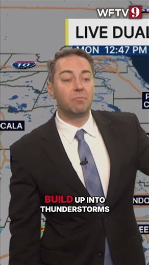 Where Evening Showers Will Hit Central Florida #shorts