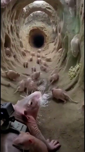 POV: Micro Camera Explores a Hidden Underground Gopher Colony #natureexploration