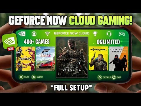 🚀 GeForce Now Cloud Gaming on Mobile! - Full Setup & Best Settings | Play High-End PC Games Anywhere