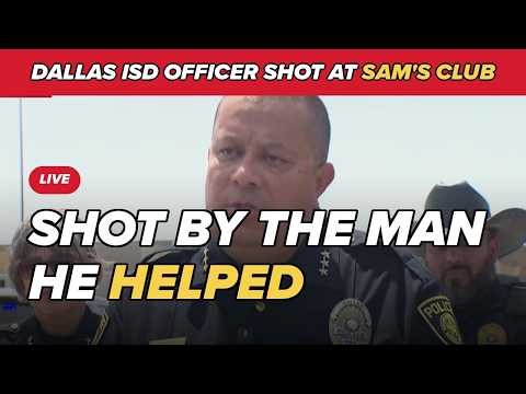 Dallas ISD police officer shot | Full Police Briefing | BREAKING NEWS