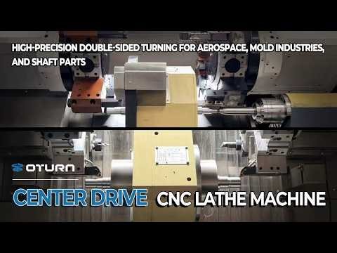 Dual-Side Turning Machine with Center Drive | Stable CNC Machining Without Drift
