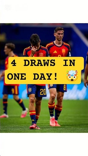 Day of upsets — FOUR draws on World Cup Day 5! 🌍😱 #WorldCup2026 #Spain #CapeVerde #FIFA #wc26
