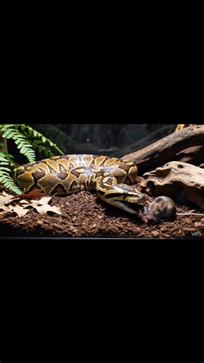 Reticulated python feeding a live mouse in indoor setup | powerful constriction captured live Warning: [Warning: Live Feeding Video] This content shows animals feeding naturally as part of nature. No harm, no encouragement of violence. Educational wildlife content. #PythonFeeding #ReticulatedPython #SnakeFeeding #LiveFeeding #ReptileWorld #WildlifeEducation #GlassEnclosure | Frog Feeding