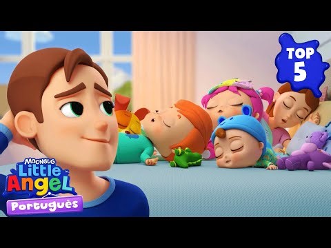 Top 5 episódios pra nanar 😴💤 Little Angel Brasil | Músicas Infantis em Português