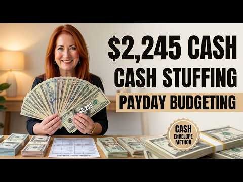Stuffing $2,245 Paycheck 💵 Cash Envelope Budgeting for Financial Success