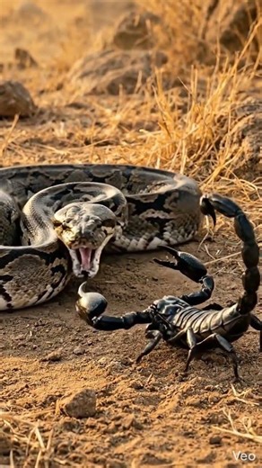 When a Python Meets a Scorpion… 😨🐍🦂 | Deadly Desert Clash