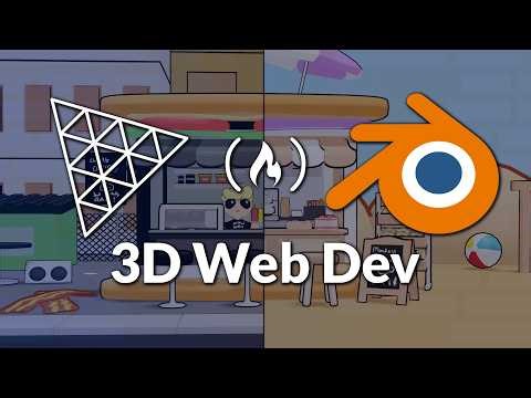 3D Web Development with Blender and Three.js – Create a Cozy Café Portfolio