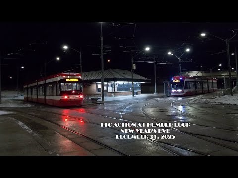 TTC Flexity Outlook Streetcars at Humber Loop 🚋 | 501 Queen & 507 Long Branch | New Year’s Eve 2025