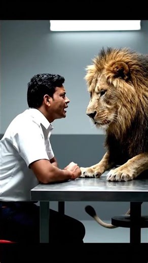 lion पहुंचा जेल मे😱 #funny #trending #ytshorts