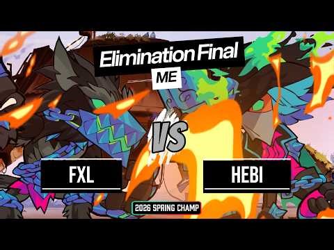 FXL vs HEBI - Elimination Final - Brawlhalla ME 1v1 Spring Championship 2026 | Mordex vs Cassidy