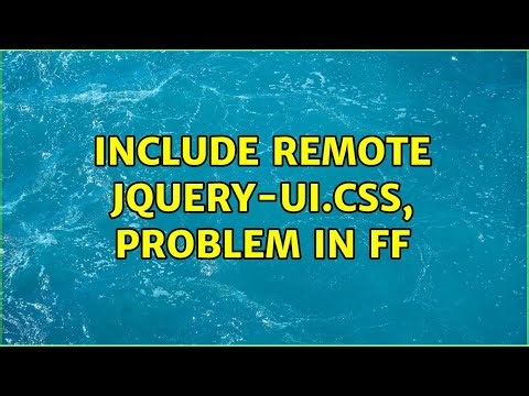 Include remote JQuery-UI.css, problem in FF
