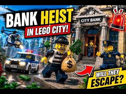 🔥 LEGO BANK HEIST! Can the Police Stop the Robber?! 🚓💰 (Epic City Chase)
