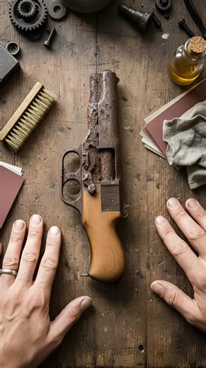 Rusty Pistol Restoration | Extreme Hyperlapse Satisfying #youtubeshorts #shorts #short #repair