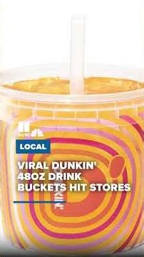 Dunkin' offers up limited run 48 oz. iced beverage buckets for the unofficial start of summer.