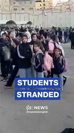 Hundreds of Palestinian students stranded at Shuafat camp checkpoint