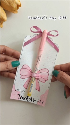 Cute Teachers Day Card! #TeachersDayCrafts