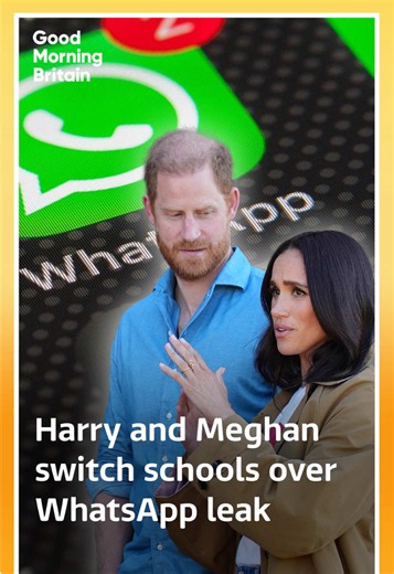 Prince Harry and Meghan changed their children's new school in the UK after Meghan's number was reportedly leaked from a parents' WhatsApp group. The Duke and Duchess of Sussex removed Prince Archie, seven, and five-year-old Princess Lilibet from their prep school days into the new school year, a spokesperson for the couple confirmed on Monday. #gmb