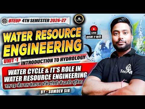 WATER RESOURCE ENGINEERING | UNIT - 1 | LEC - 1 | CIVIL ENGG. 4TH SEM 2026 - 27 | #upbtepolytechnic