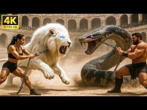 Ultimate Predator Fight: Great White Shark vs Colossal Giant Squid 🦈💥