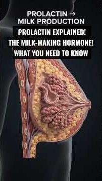 FEMALE PROLACTIN EXPLAINED in 3D | What REALLY Happens When This Hormone Rises | #viral #shorts