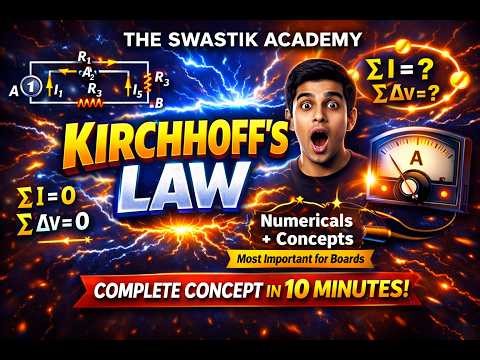 Kirchhoff Law Made EASY 🔥 | KCL & KVL Full Concept + Numericals