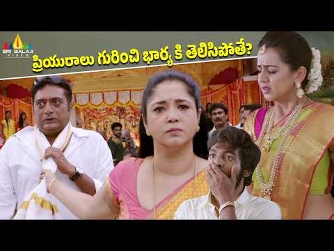 ప్రియురాలు గురించి భార్యకి తెలిసిపోతే? Chennai Chinnodu | Telugu Movie Scenes | Prakash Raj