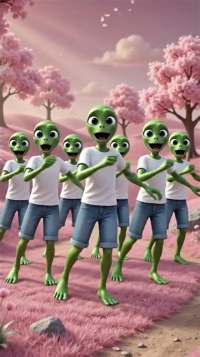 Crazy green boyz dance challenge #aliendance #dametucosita