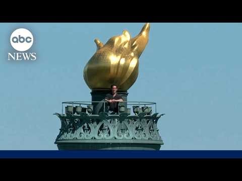 David Muir's rare access at highest point inside Statue of Liberty