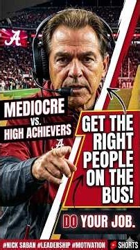 How to build a high-performance team Coach Nick Saban #leadership #coaching #shorts