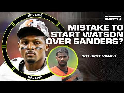 Does Deshaun Watson deserve the starting QB1 spot over Shedeur Sanders? | NFL Live