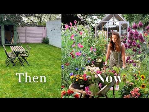 A Year in My Cottage Garden 🌿 | Small Back Garden Ideas | Timelapse