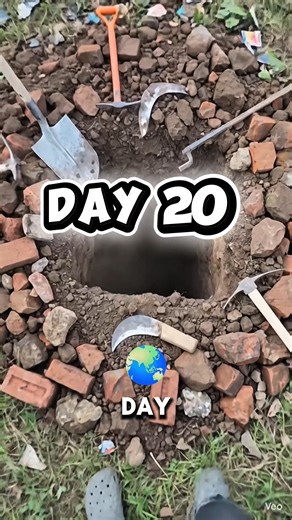 Day 20: 65 Subs + 1 Follow = 66 Digs… Real Digging with Real Tools 😳⛏️ #Day20 #Challenge #Shorts