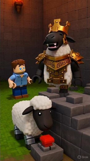 Part 3 #LEGO Minecraft Secret Sheep Army?! 😱🐑 #Shorts #viral #gaming#lego