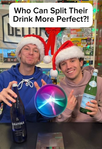 Who Can Split Their Drink More Perfect?! #challenge #game #highlandbros #fyp