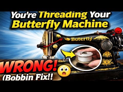 How to Thread a Butterfly Sewing Machine + Perfect Bobbin Fix (Easy!)