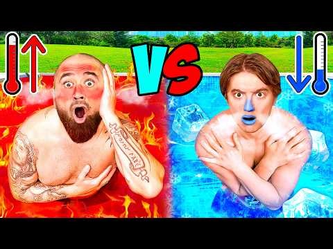 Desafío Piscina CALIENTE vs FRÍA ! !